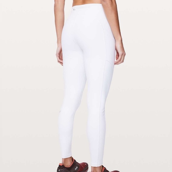 Lululemon‎ White Speed Up Tight Size 8 - Picture 1 of 8